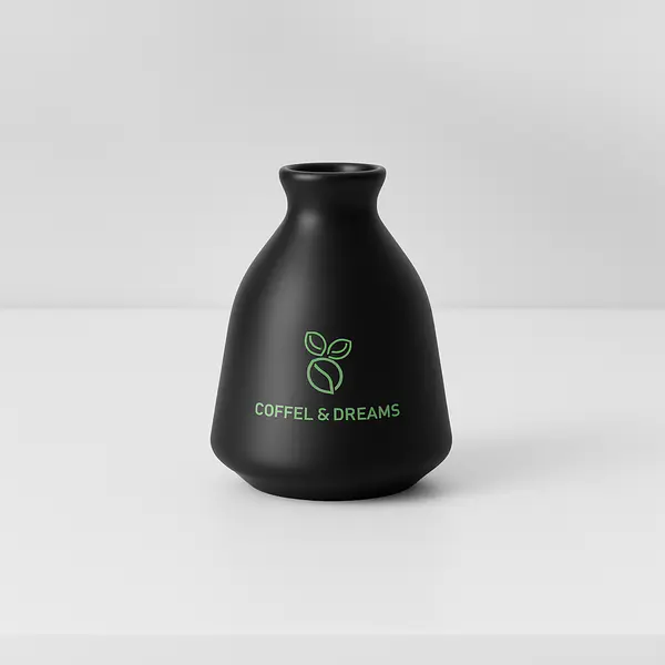 Modern Ceramic Vase - Black